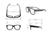 elenema Iconic Y50 Design Series Safety Glasses with Side Shields | ANSI Z87+ Performance, Scratch & Fog Resistant, Comfortable & Stylish, Cloth Case Included, Clear Lens (2 Pair)